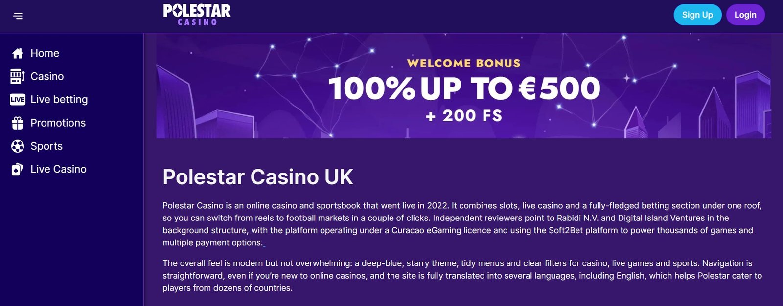 Polestar Casino Top Review 1