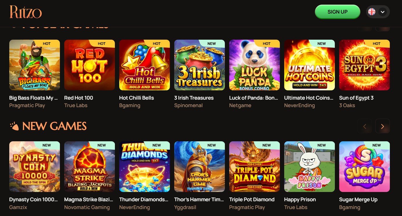 Ritzo Casino Top Review 1