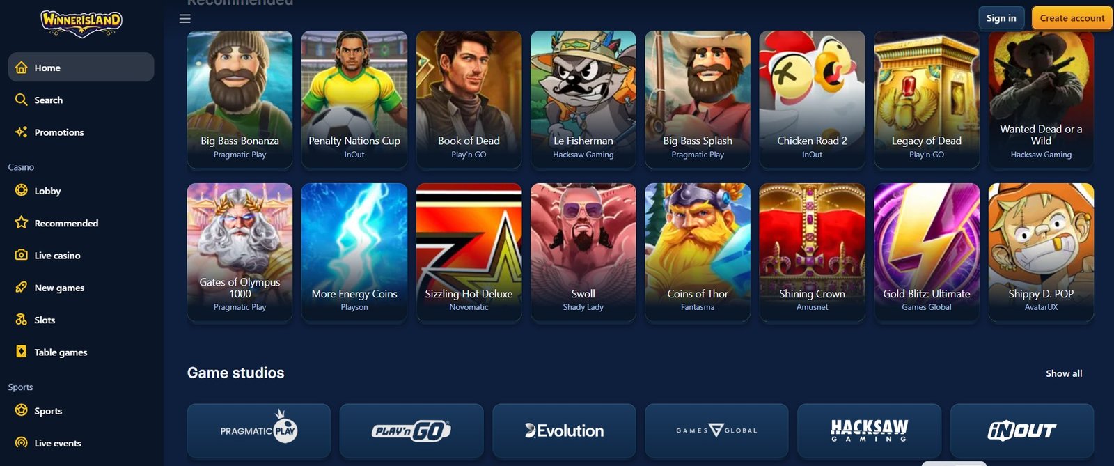Winner Island Casino Top Review 2
